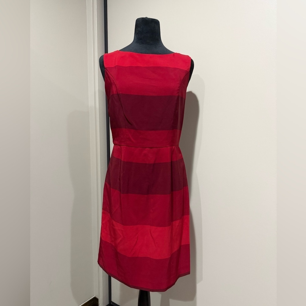 Banana Republic Red Striped Holiday Party Mini Dress